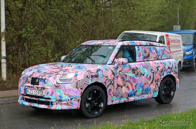 MINI クロスオーバーEV 次期型プロトタイプ(スクープ写真)
