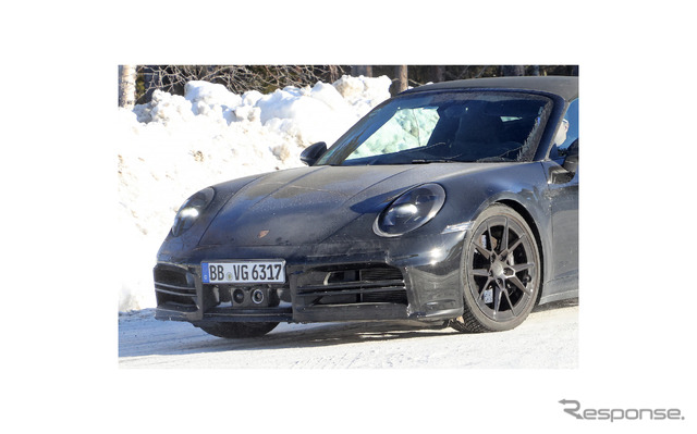 ポルシェ 911タルガ 改良新型プロトタイプ（スクープ写真）