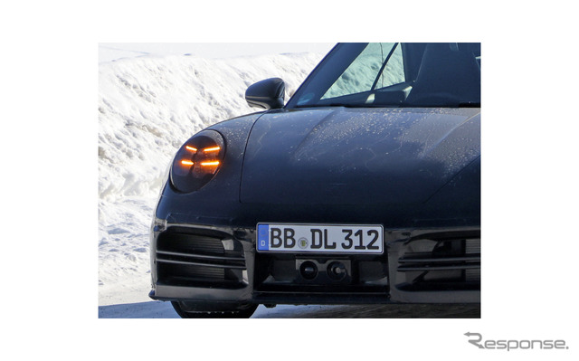 ポルシェ 911 カブリオレ 改良新型（スクープ写真）