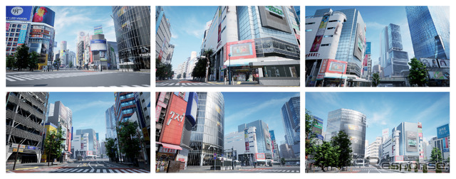 CAD CENTER library 3DCG背景素材 スクランブル交差点