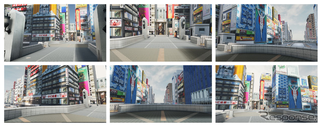 CAD CENTER library 3DCG背景素材 道頓堀戎橋