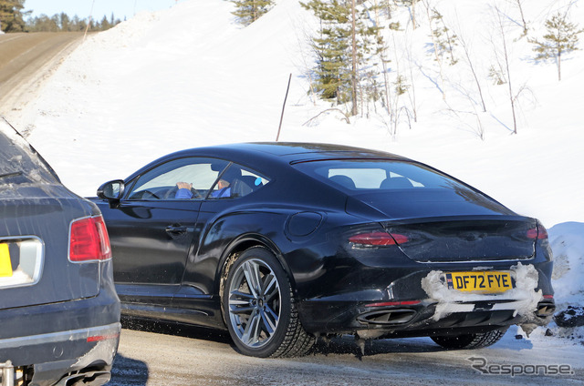 ベントレー コンチネンタルGT 改良新型プロトタイプ(スクープ写真)