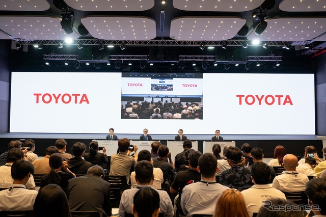 トヨタ自動車の記者会見（5月8日）