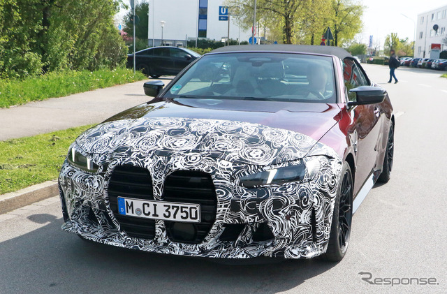 BMW M4カブリオレ 改良新型プロトタイプ(スクープ写真)