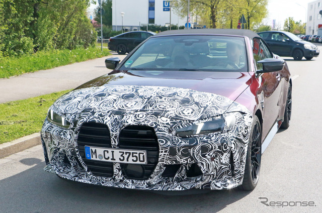 BMW M4カブリオレ 改良新型プロトタイプ(スクープ写真)