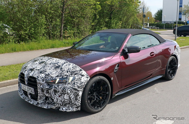 BMW M4カブリオレ 改良新型プロトタイプ(スクープ写真)