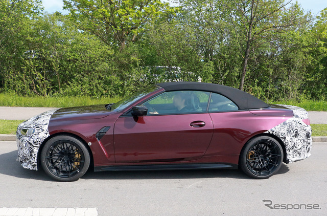 BMW M4カブリオレ 改良新型プロトタイプ(スクープ写真)