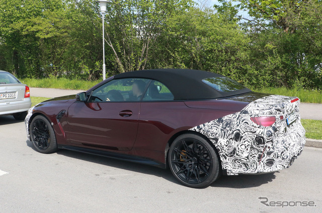 BMW M4カブリオレ 改良新型プロトタイプ(スクープ写真)
