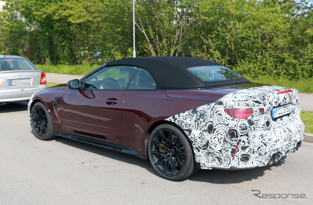 BMW M4カブリオレ 改良新型プロトタイプ(スクープ写真)