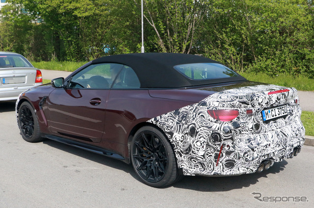 BMW M4カブリオレ 改良新型プロトタイプ(スクープ写真)