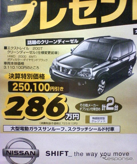 【決算 値引き情報】このプライスでSUV&RVを…クリーンディーゼルも