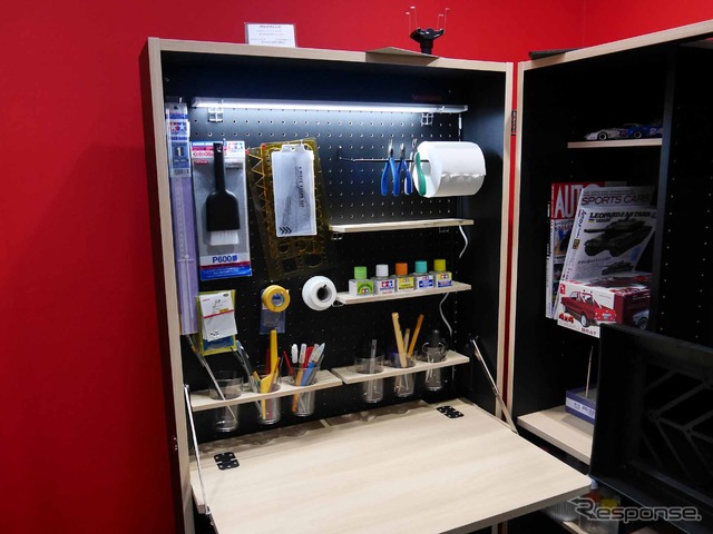 模型作りに必要なすべてを収納できる