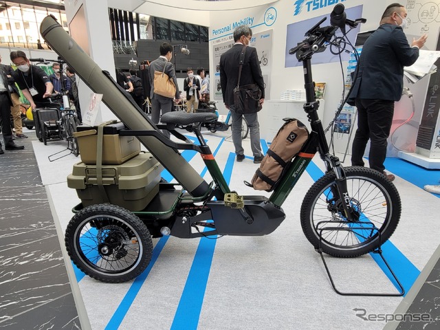 真横から見た「e-Cargo」コンセプトモデル。デザインはタタメルバイクの生駒氏。