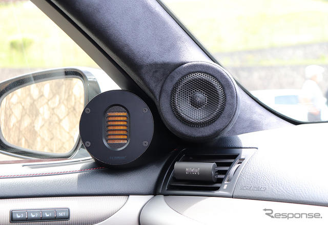 「パワーアンプ内蔵DSP」を核としてシステムが構築されたオーディオカーの一例(製作ショップ:アミューズ<広島県>)。