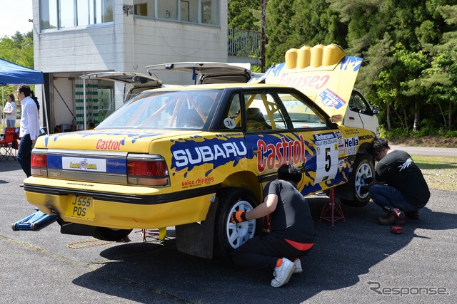 歴代スバルのワークスラリーカー4世代が集まる