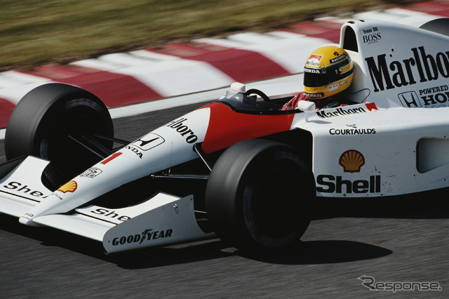 1991年F1日本GP（鈴鹿）でのアイルトン・セナ