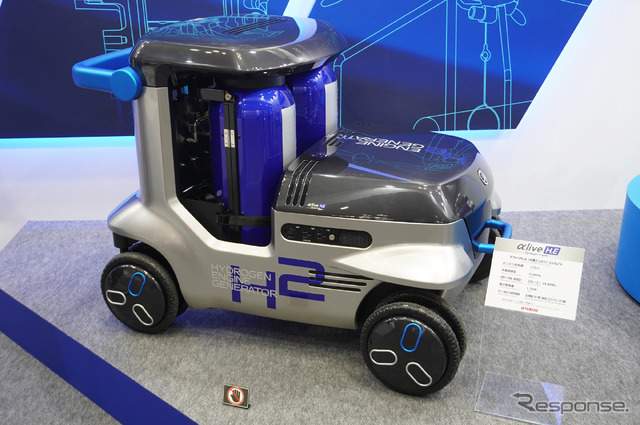 ヤマハ発動機の水素エンジン技術『αlive H2E』（人とくるまのテクノロジー展2023）