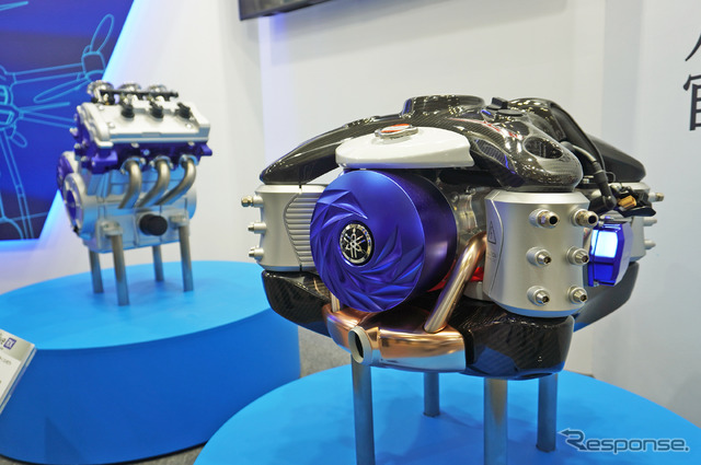 ヤマハ発動機のドローン向けシリーズハイブリッド(SHEV)ユニット(人とくるまのテクノロジー展2023)