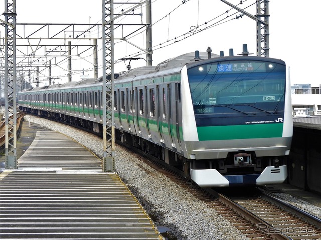 埼京線の埼玉県内を走る快速。