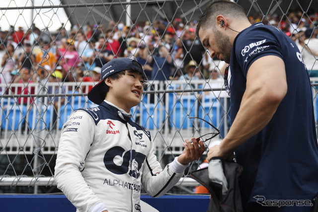 F1参戦3年目、好評価を得ている角田裕毅(2023年F1マイアミGP)