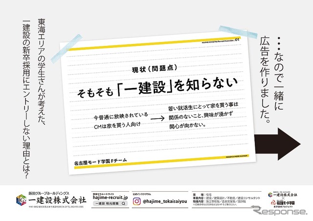 一建設と名古屋モード学園による産学連携プロジェクトで出現した名古屋市営地下鉄電車内広告