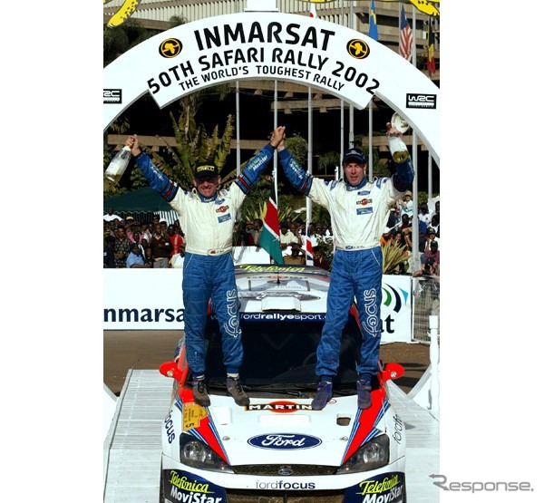 【WRCサファリラリー リザルト】フォード3連勝、ランキングでプジョーを……