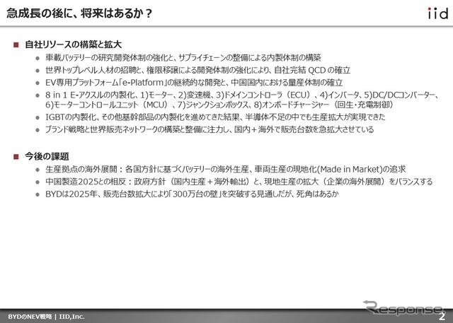 【調査レポート】※プレミアム会員限定「BYDのNEV戦略」～中国が創出した世界一のEVメーカー～