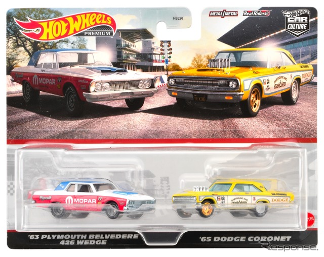 プリマス ベルべディア 426 ウェッジ (左) '65 ダッジ コロネット (右) / プレミアム2パック(6月発売予定)