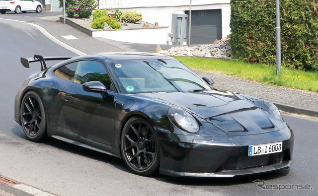 ポルシェ 911 GT3 改良新型プロトタイプ(スクープ写真)