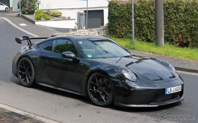 ポルシェ 911 GT3 改良新型プロトタイプ(スクープ写真)