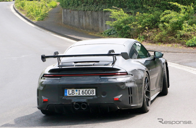 ポルシェ 911 GT3 改良新型プロトタイプ(スクープ写真)