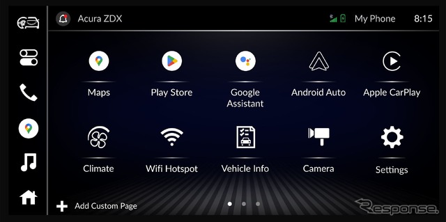 アキュラ ZDX に車載化される「Google built-in (グーグル・ビルト・イン)」