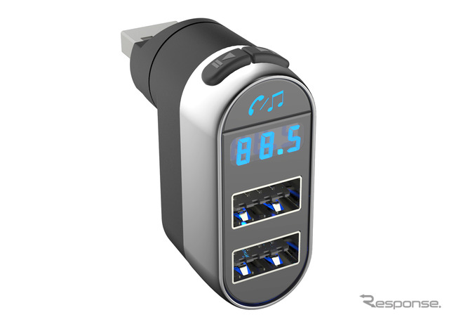 Kashimura・FMトランスミッター USB フルバンド 2ポート(KD-250)