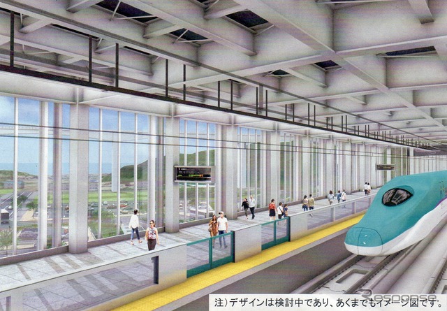 仮称・新小樽駅の構内イメージ。