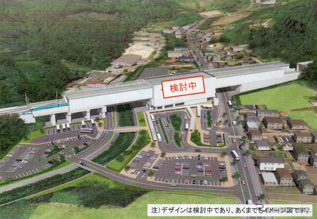 仮称・新小樽駅の立地イメージ。