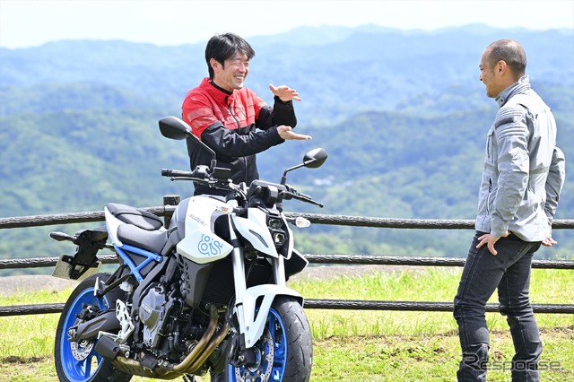 スズキ GSX-8Sと伊丹孝裕と小川勤