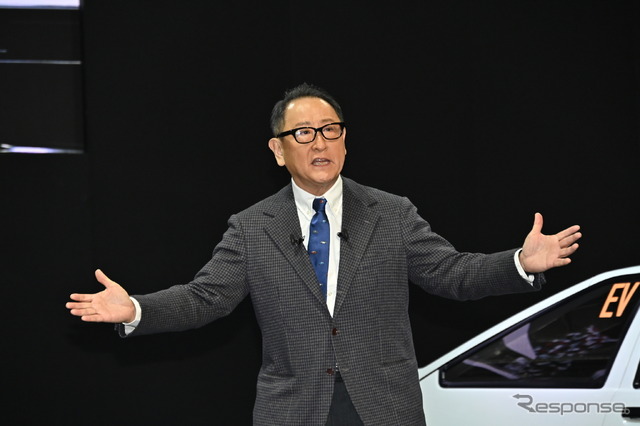 トヨタ自動車の豊田会長（東京オートサロン2023、当時は社長）