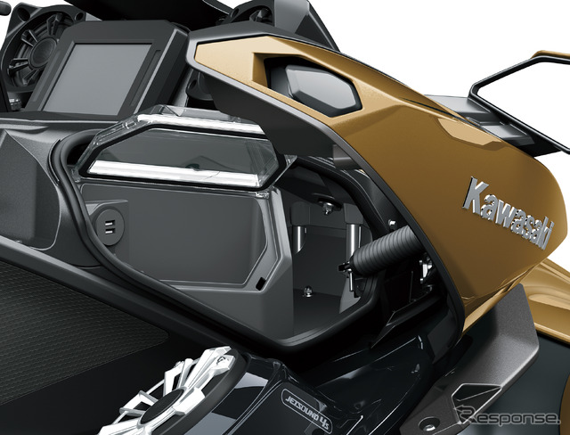 イージーアクセスストレージ40Lを含めた総容量168.5Lの機能的なストレージ
