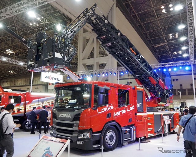 モリタLoikka Aerial Ladder（東京国際消防防災展2023）