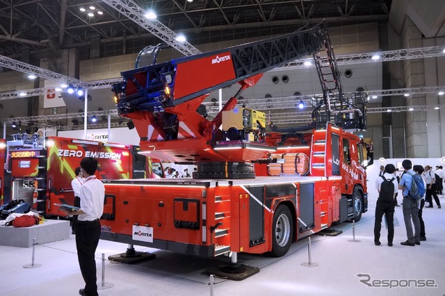 モリタLoikka Aerial Ladder（東京国際消防防災展2023）