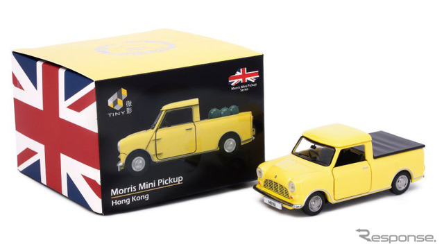 TINY製ミニカー モーリスミニ ピックアップトラック イエロー