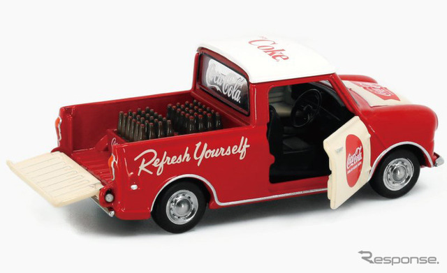 TINY製ミニカー モーリスミニ ピックアップトラック Coca-Cola