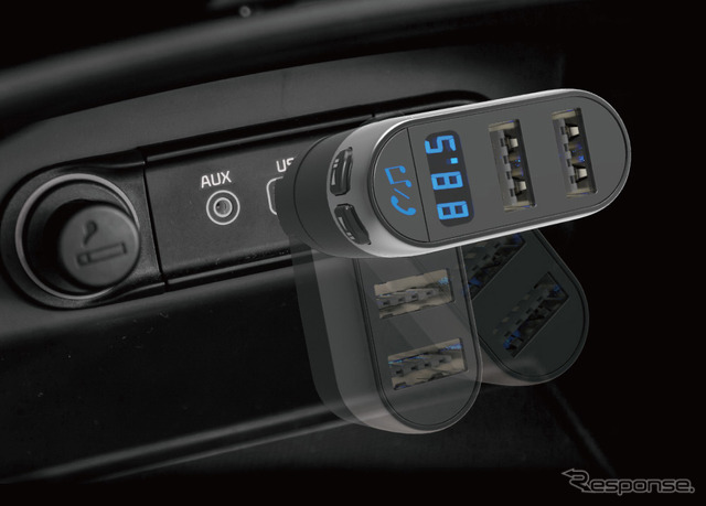 Kashimura・FMトランスミッター USB フルバンド 2ポート(KD-250)