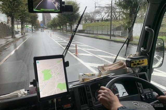 WOOMSを車載したイメージ
