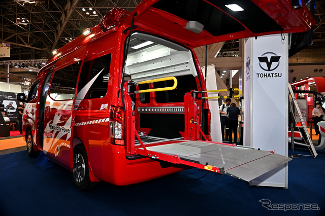 トーハツの消防機材搭載多用途消防車(東京国際消防防災展2023)