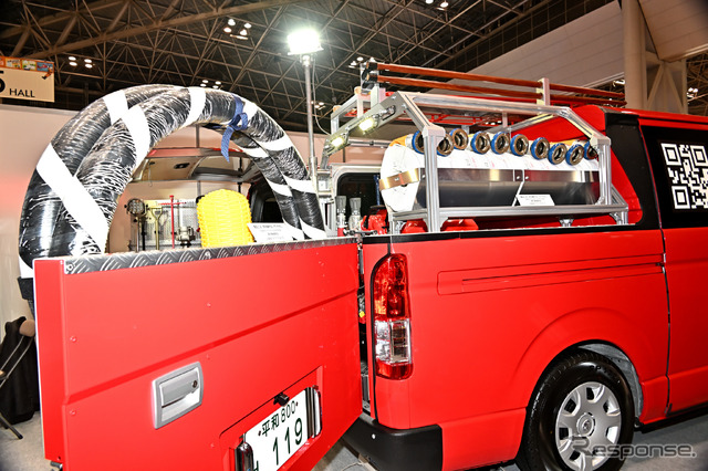 平和機械積載車デッキバンタイプ(東京国際消防防災展2023)