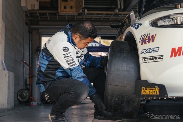 国内の最終テストは3月中旬に岡山国際サーキットで実施した