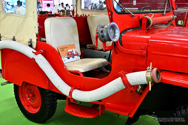 三菱ウィリスCJ-3B消防ポンプ車“じぷた”仕様(東京国際消防防災展2023)