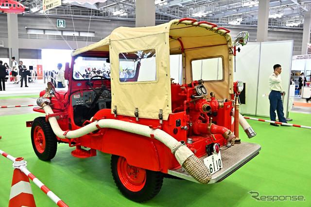 三菱ウィリスCJ-3B消防ポンプ車“じぷた”仕様(東京国際消防防災展2023)