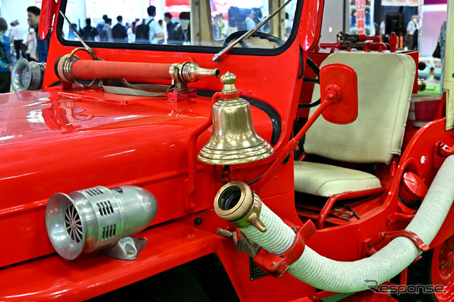 三菱ウィリスCJ-3B消防ポンプ車“じぷた”仕様(東京国際消防防災展2023)